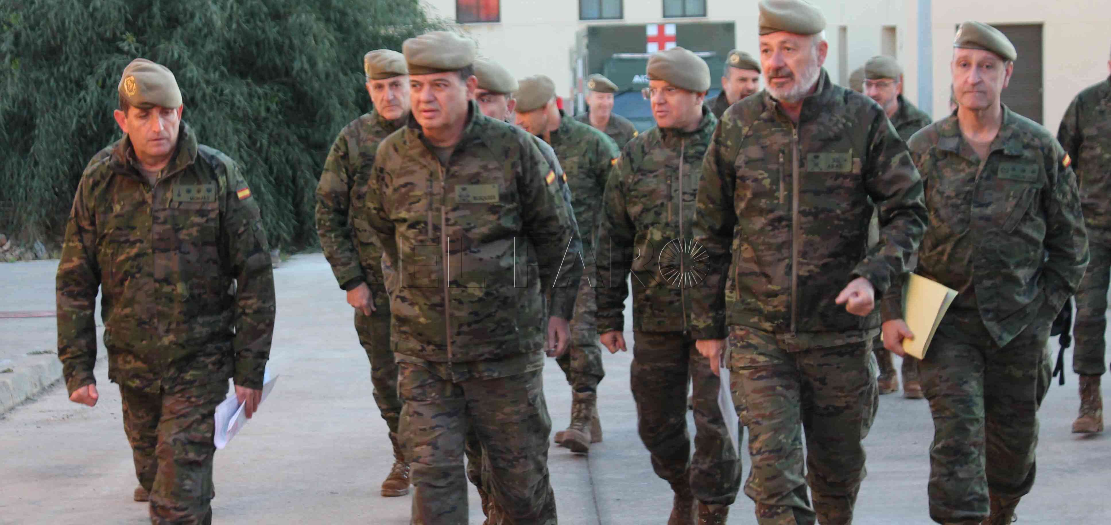 02 VISITA IGE Primera visita del jefe de la Inspección General del Ejército a la Base Discontinua Teniente Flomesta en Melilla