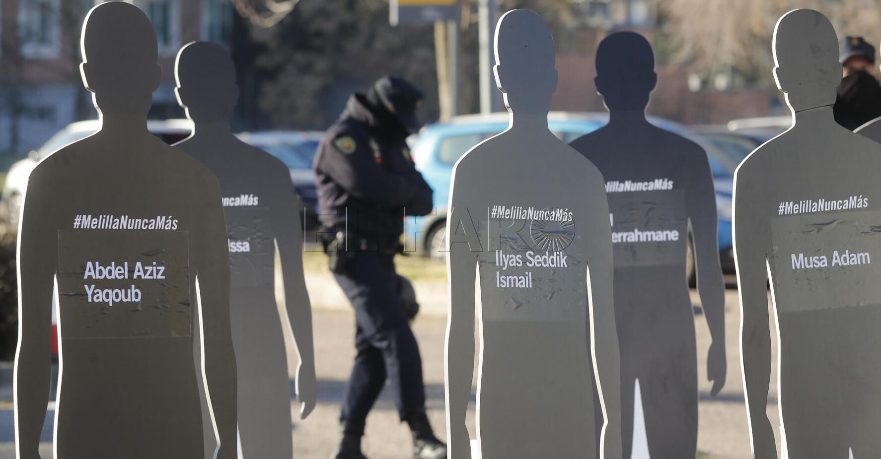 Protesta de Amnistía Internacional en Moncloa