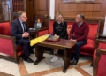 WhatsApp Image 2023 02 23 at 17.31.33 1 Eduardo de Castro se reúne con Maryana Kasiv y Miguel Serón para conocer las vías de apoyo al pueblo ucraniano