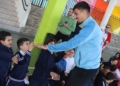 d La UD Melilla visita el CEIP Mediterráneo