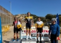 infantil feme Cristian González y Amara Hamed, vencedores del II GP Orbea de ciclismo en carretera