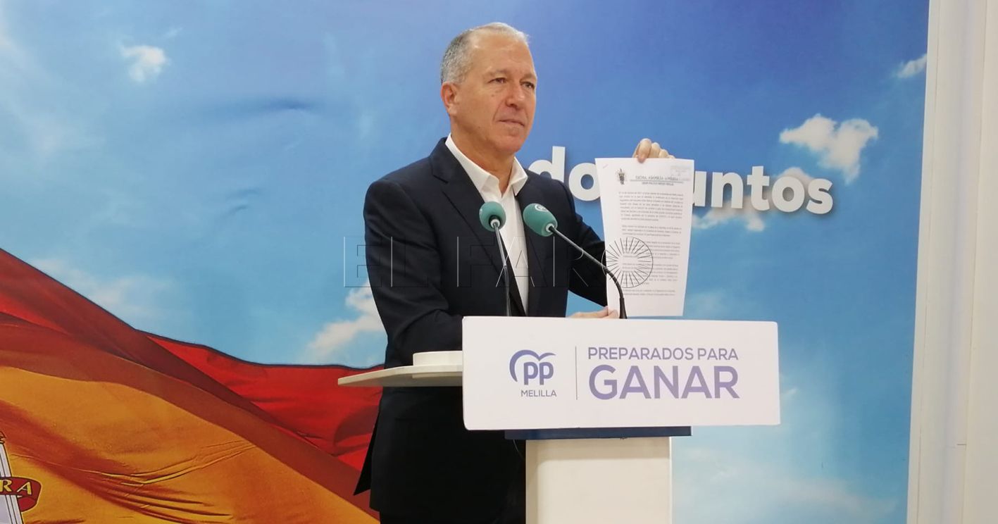 miguel marín recorte El PP presenta un escrito para bonificar el IBI al 99 por ciento a todos los melillenses