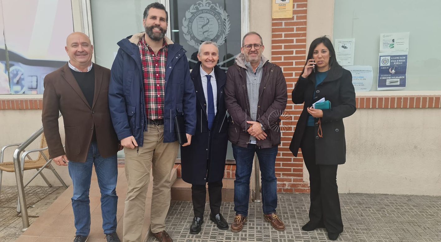reunioncolegiomedicos recorte Vox se reúne con el Colegio de Médicos para analizar la situación de la sanidad en Melilla