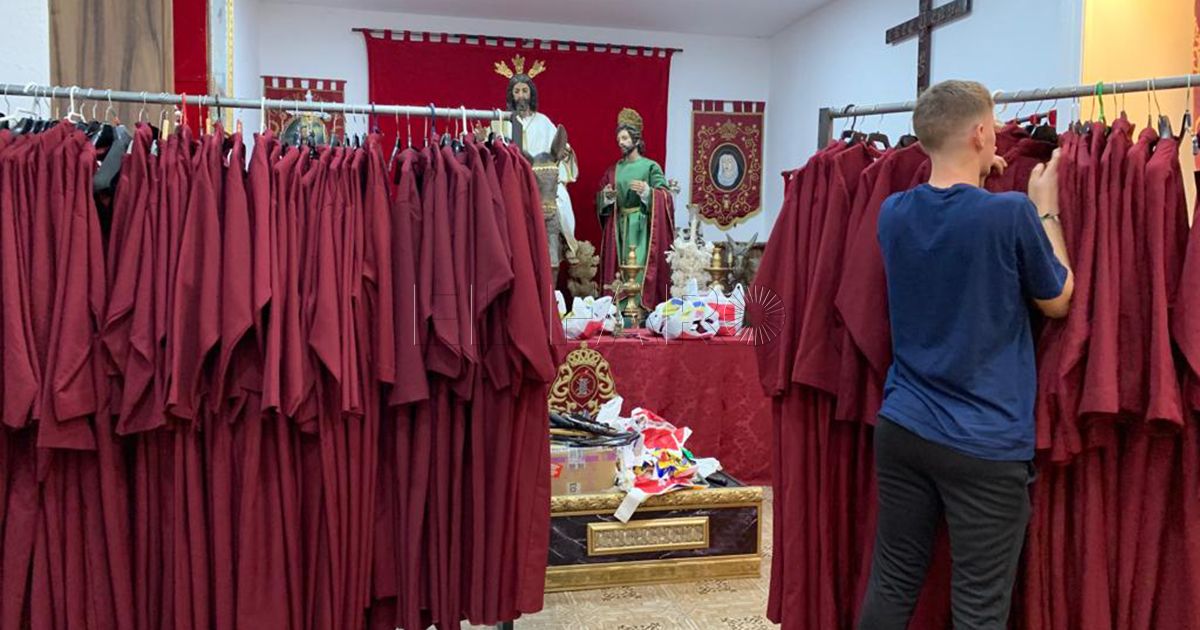 Flagelación Así se viven los días previos a la Semana Santa en la Hermandad de la Flagelación