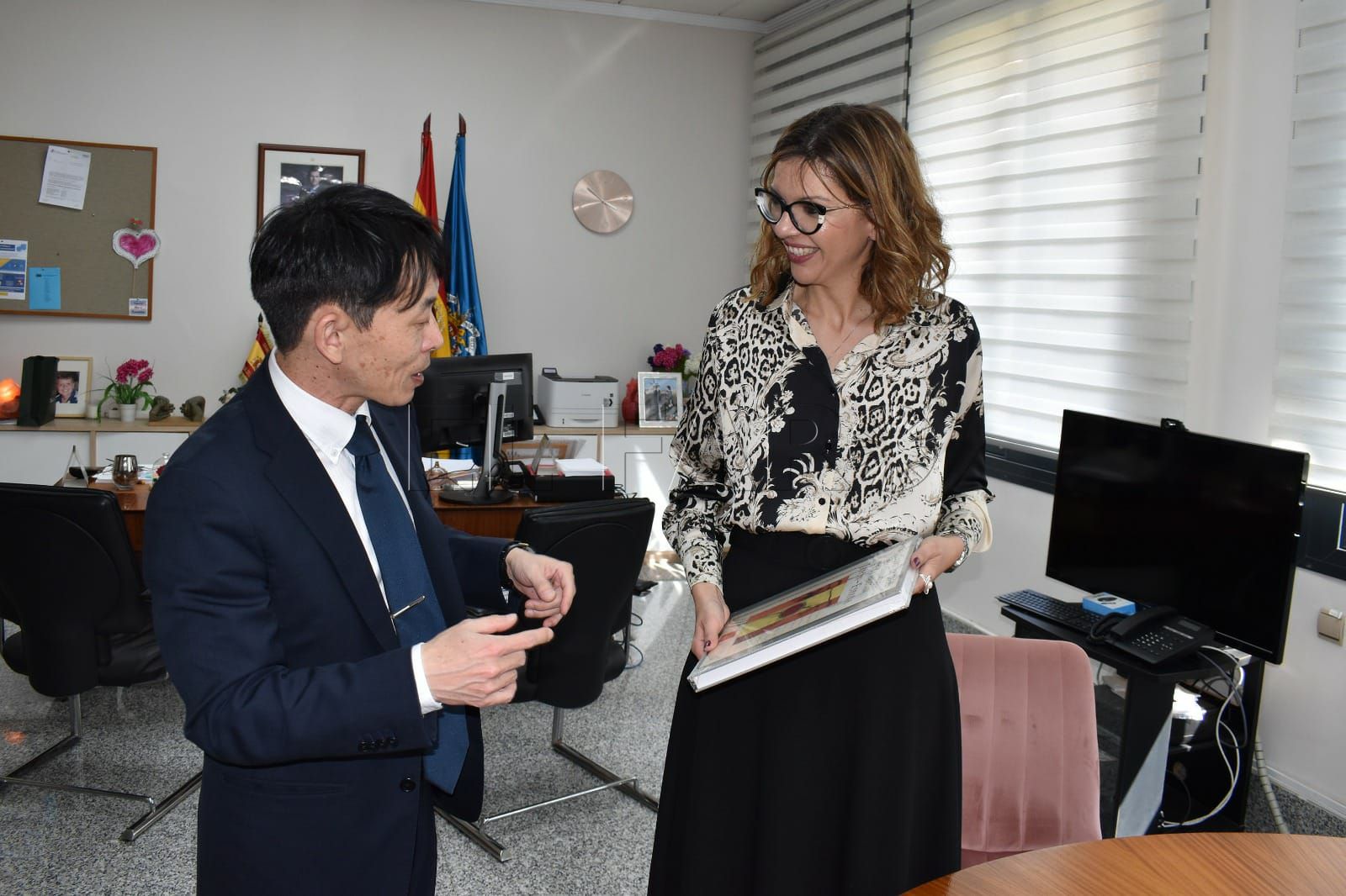 WhatsApp Image 2023 03 07 at 18.06.06 Moh recibe al agregado de Defensa de la Embajada de Japón en España