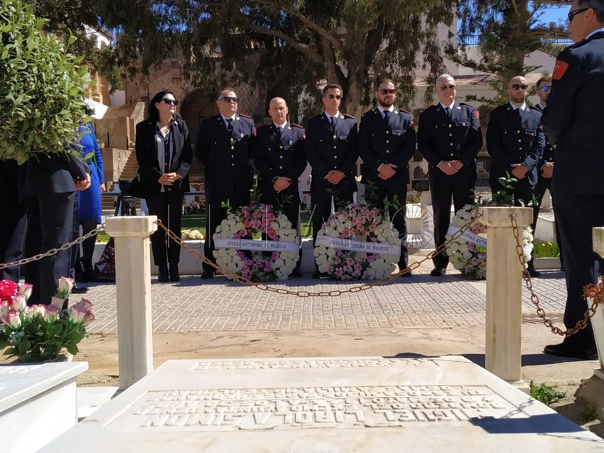 WhatsApp Image 2023 03 08 at 13.30.25 Ofrenda floral del cuerpo de bomberos de Melilla en el día de su patrón