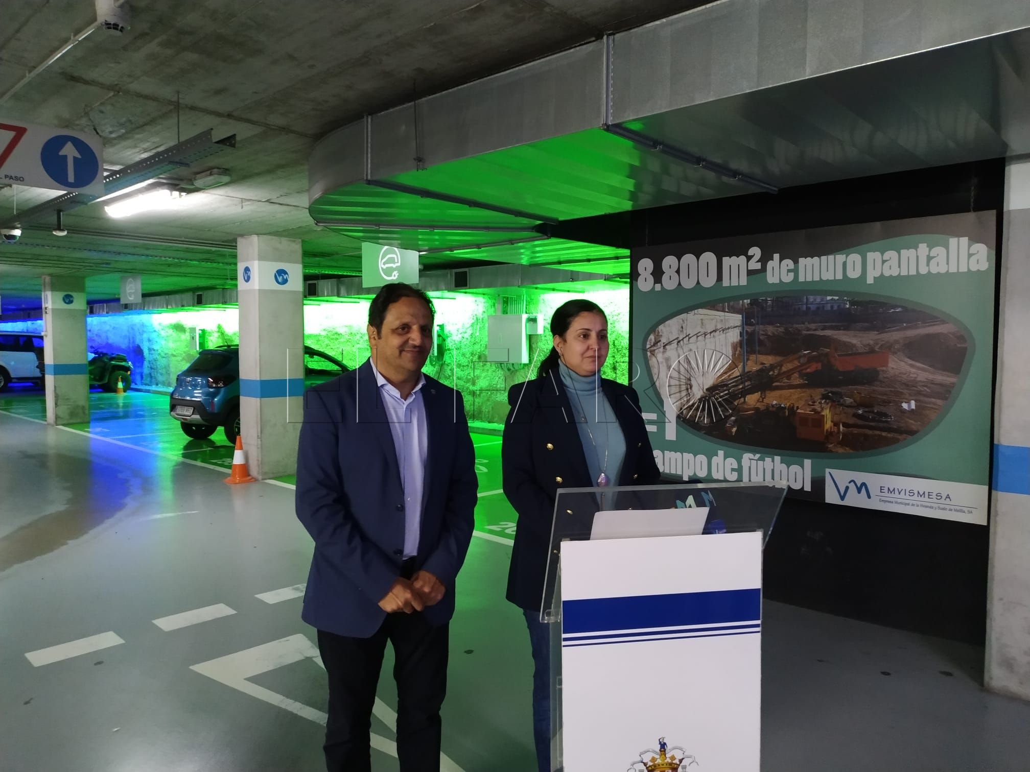 WhatsApp Image 2023 03 15 at 12.58.22 La consejería de Medio Ambiente inaugura los cargadores para coches eléctricos en el parking de Isla Talleres