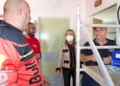 Maeso visita las obras de climatización del Gámez Morón
