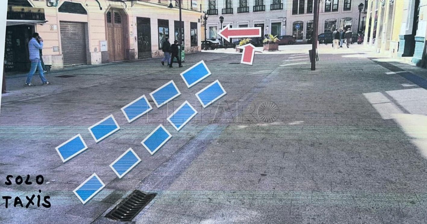 cándido lobera recorte Los comerciantes piden a la Ciudad que los taxis vuelvan a Cándido Lobera