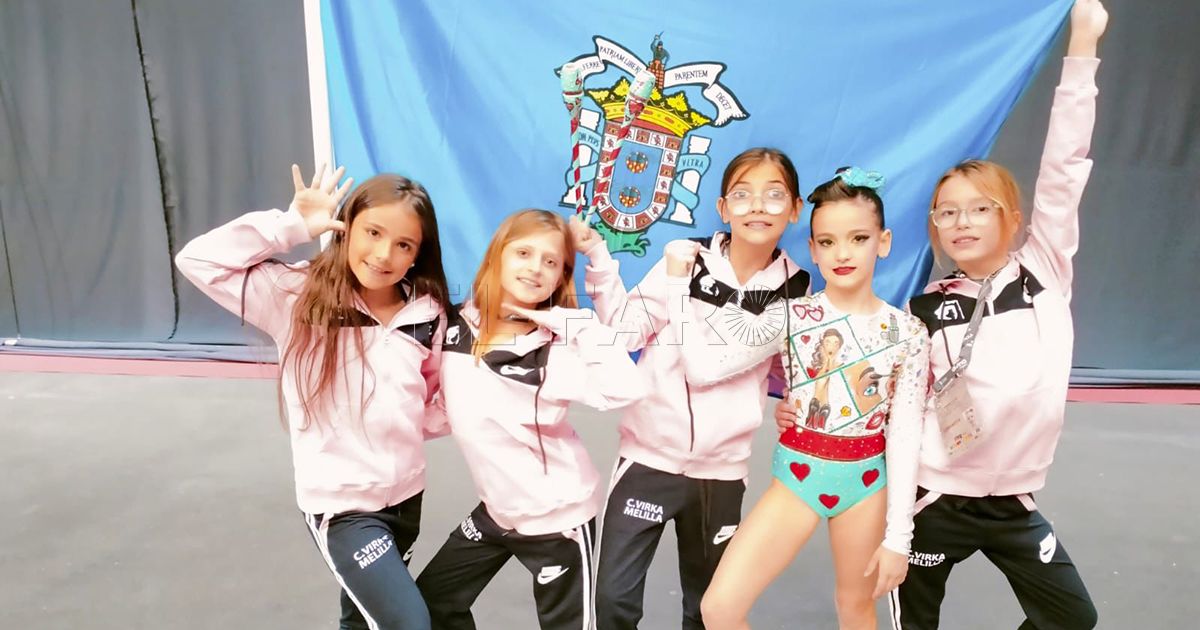 66 Buenas posiciones para las jóvenes gimnastas de la Federación Melillense en el Nacional