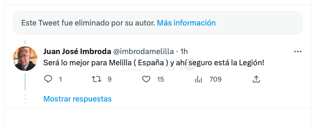 Captura de pantalla 2023 04 30 a las 19.30.43 El coronel de la Legión, Antonio Ferrera, reprocha a Imbroda el uso de La Africana con fines partidistas