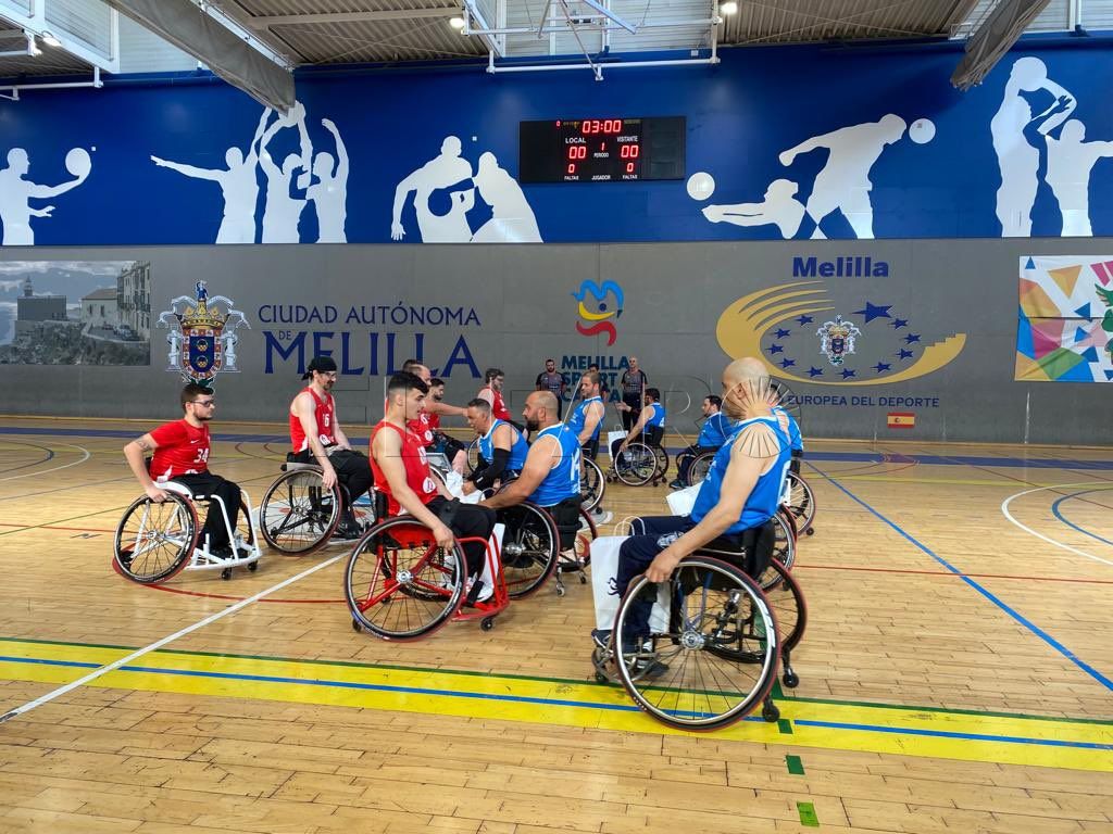 FtvlhIzWcAIAbFy Una victoria y una derrota para el Melilla en silla de ruedas en su fase de ascenso