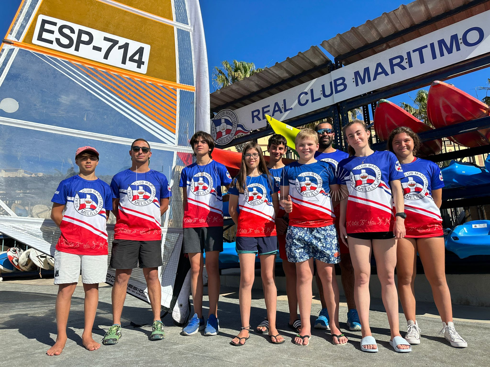 Regatistas RCMM techno e iqfoil El Club Marítimo participa en la Copa Techno e Iqfoil 2023