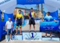 346984707 105702312535457 6872609023997310605 n Luismi Ruiz y Paula Prieto, ganadores del Acuatlón TriMelilla 2023