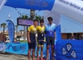 347580737 272901645134112 2442800500340109693 n Luismi Ruiz y Paula Prieto, ganadores del Acuatlón TriMelilla 2023