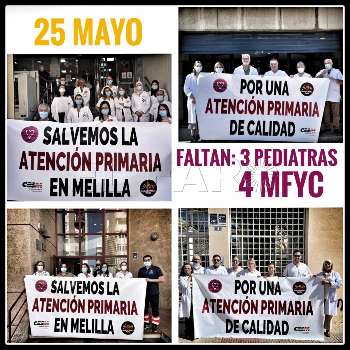 Concentraciones 25 e1685038293531 Los médicos de Atención Primaria volverán a los paros masivos si no obtienen respuestas del Ingesa
