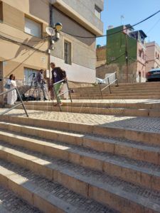 Escaleras Podemos Melilla reclama una mejora de la accesibilidad en los barrios de la ciudad