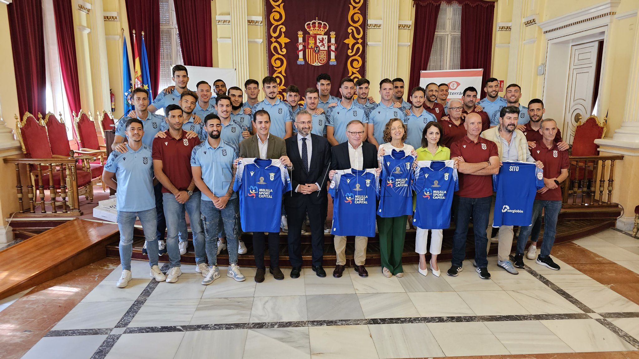 Recepción oficial de la Ciudad a la UD Melilla por su ascenso