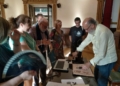 IMG 20230502 WA0019 Francisco Peinado cierra con éxito su exposición en el Liceo de Orense