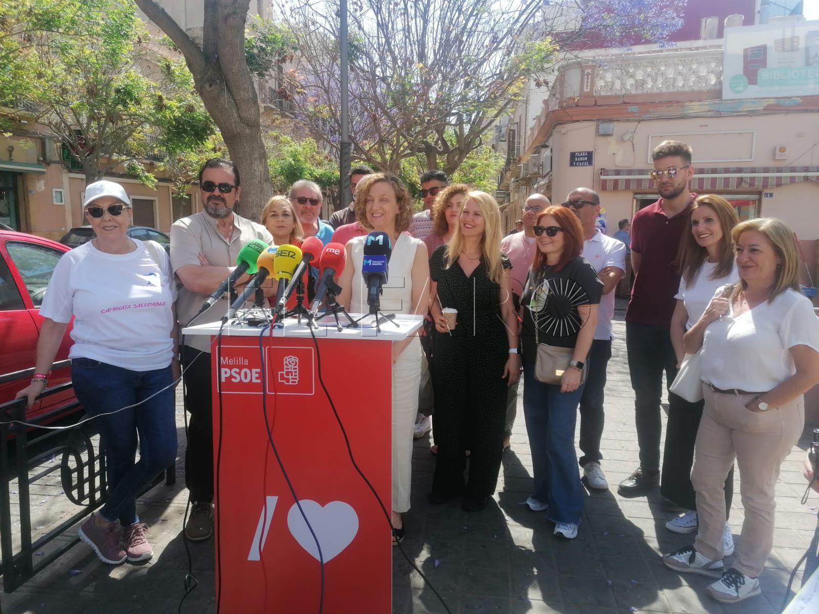 WhatsApp Image 2023 05 12 at 11.55.29 El PSOE reafirma su compromiso de seguir mejorando Melilla con 600 medidas en el primer día de campaña