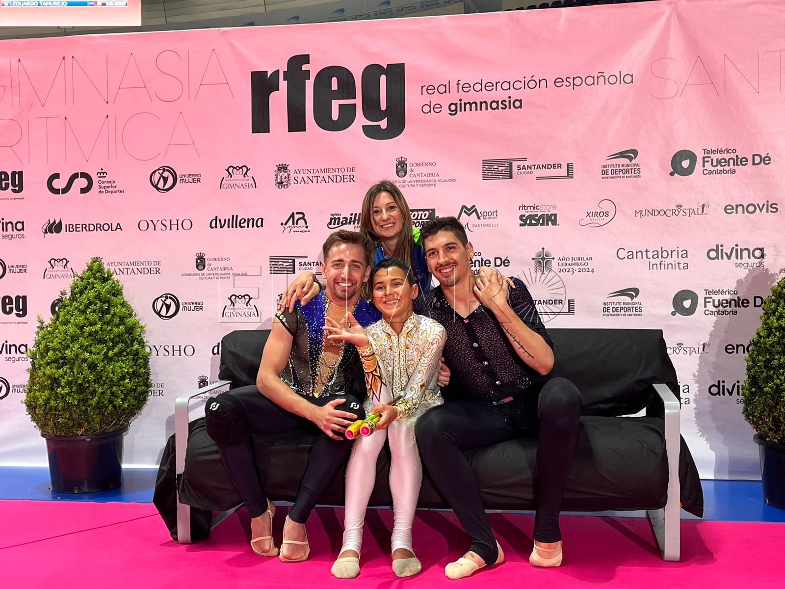 equipo Leo Faus, décimo en la Copa de España Absoluta de gimnasia rítmica