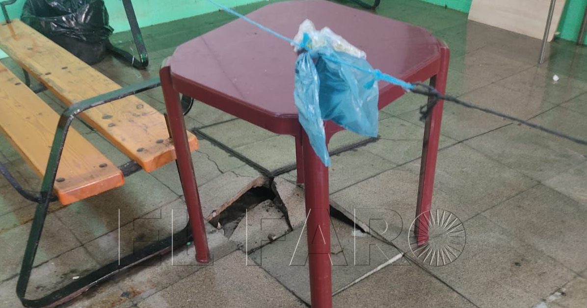 f1febe55 b677 4648 84c4 9b96e37cc41d e1685207354218 La fuerza del agua rompe arquetas y suelo en la cárcel de Melilla