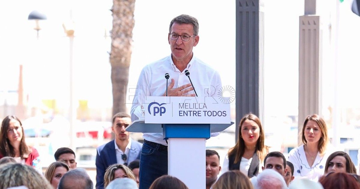 feijoo Nuñez Feijóo dice que Melilla merece un Gobierno “sólido, estable y con principios”