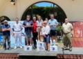 podio crucero La entrega de trofeos pone el punto y final a la Regata Delegación de Defensa