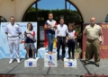 podio optimist sub11 La entrega de trofeos pone el punto y final a la Regata Delegación de Defensa