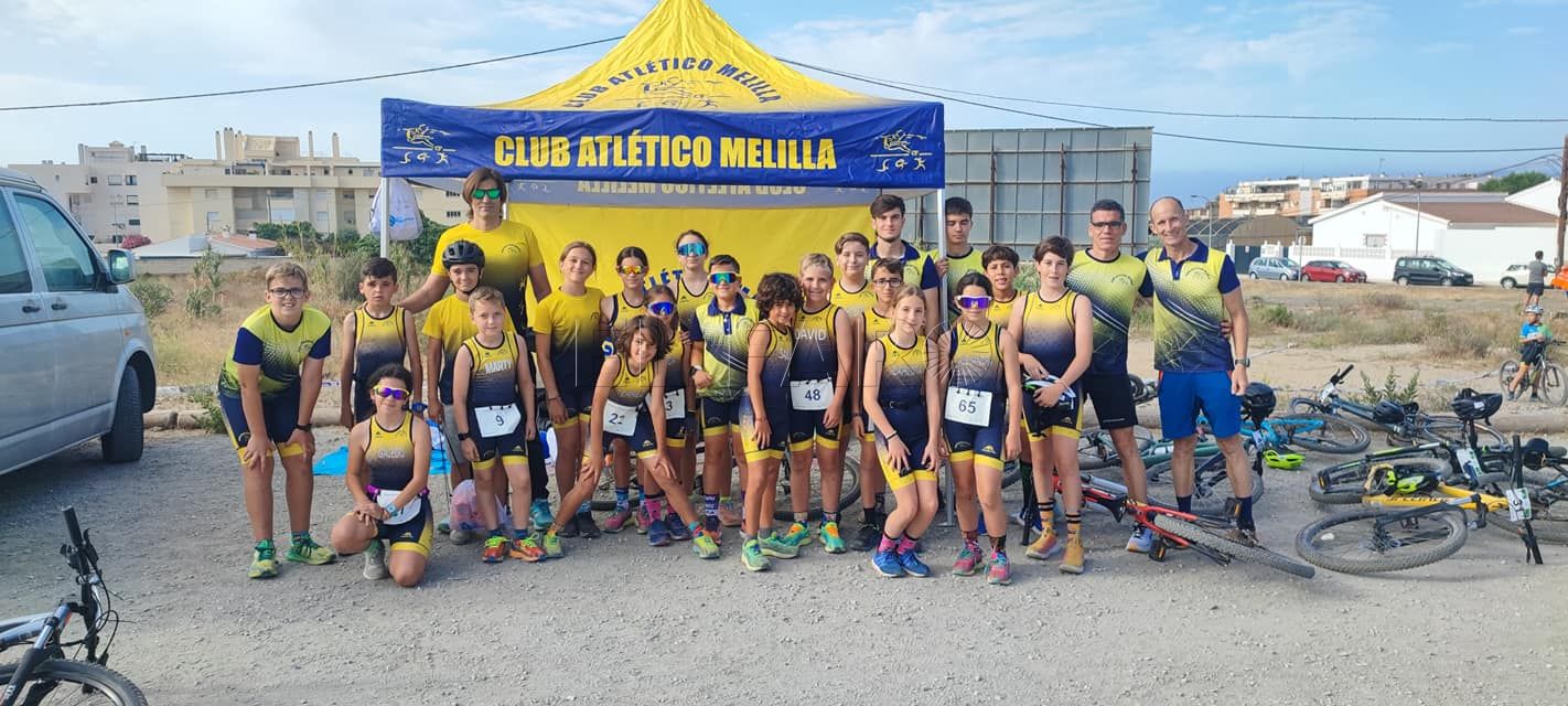 Seis medallas para el Atlético Melilla en duatlón cross