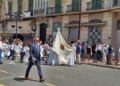 Bandera Domingo de devoción en el Corpus Christi de Melilla