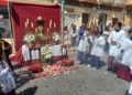 Primer altar Domingo de devoción en el Corpus Christi de Melilla