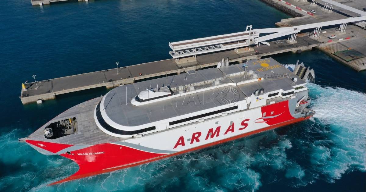Violcán de Tagoro1 Naviera Armas Trasmediterránea asegura que afianza su compromiso con el Día Mundial del Medio Ambiente