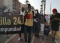 WhatsApp Image 2023 06 24 at 23.02.56 Unas 250 personas claman en una marcha contra lo que sucedió en Melilla el 24J