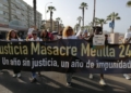 WhatsApp Image 2023 06 24 at 23.02.57 2 Unas 250 personas claman en una marcha contra lo que sucedió en Melilla el 24J
