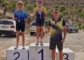 alevin fem David Sánchez y Amara Hamed, ganadores de la Vuelta a Melilla de ciclismo