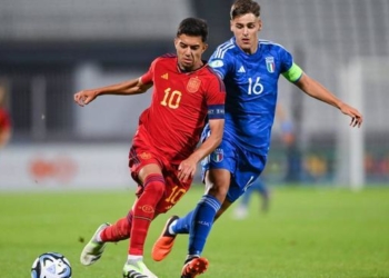 Ilias, en una imagen de la semifinal contra Italia.