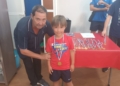LUCAS DRIS NAVARRO La Peña Barcelonista premia a una nueva promoción de alumnos de la Escuela Luisca