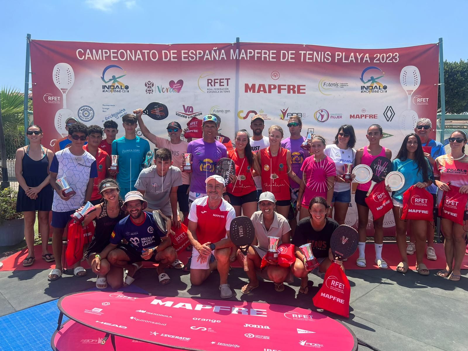 WhatsApp Image 2023 07 03 at 15.16.26 María Martínez, Valentín Volpe y Alex Alcalá, campeones de España sub-18 de Tenis Playa