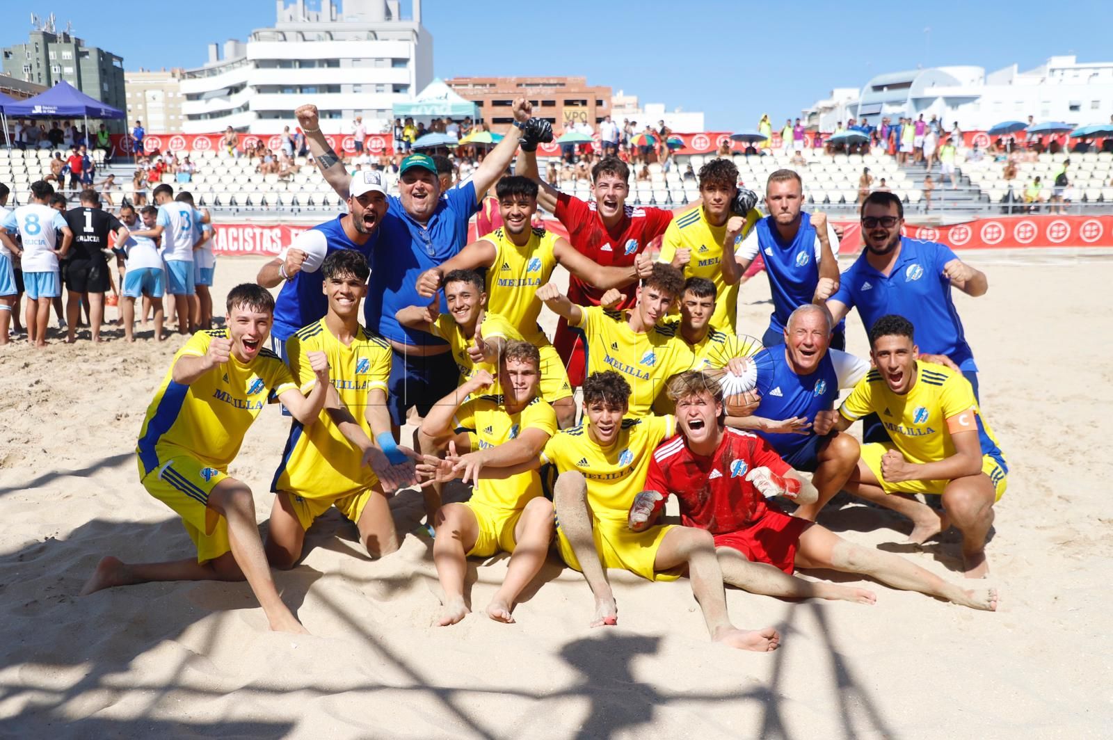 WhatsApp Image 2023 07 29 at 17.59.39 1 La Selección de Melilla Sub-19 se mete en la final del Nacional de fútbol playa