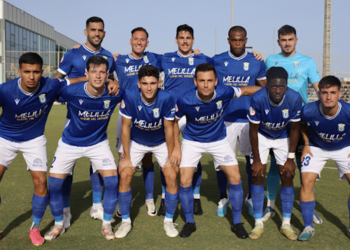 once inicial que puso en liza Miguel Rivera el pasado martes, en el encuentro que la escuadra melillense disputó frente al UCAM Murcia y que finalizó con derrota por 2-0.