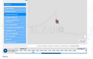 Captura de pantalla 2023 08 25 a las 10.43.15 Aemet activa el riesgo amarillo por calor este sábado y prevé una sensación térmica de 45 grados