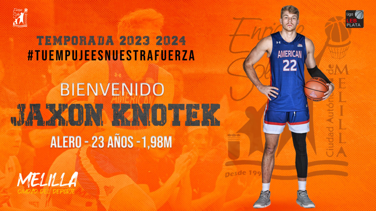 Jaxon Knotek llega al MCD Enrique Soler de LEB Plata