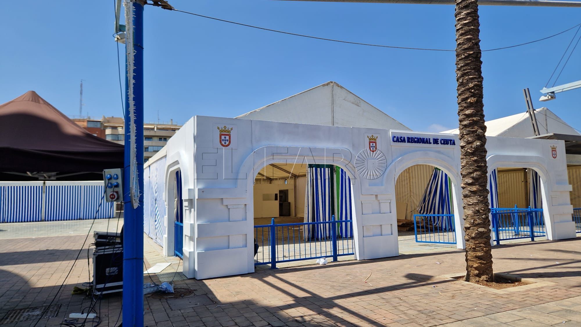 WhatsApp Image 2023 08 25 at 14.03.42 La caseta de la Casa de Ceuta en Melilla contará con nueva decoración este año