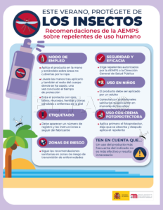 info repelentes print Recomendaciones de Sanidad sobre repelentes de uso humano