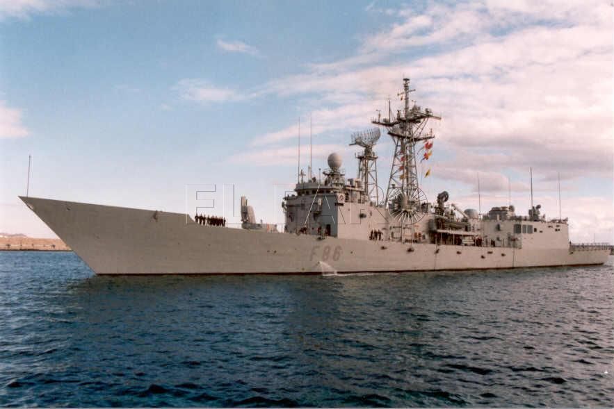 La fragata 'Canarias' vuelve a Melilla