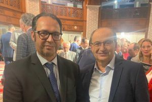 José Castro con el cónsul de Marruecos en Sevilla Sidi Sidi Abbah La “Fundación Tres Culturas del Mediterráneo” acoge la presentación oficial de la “Asociación de Amistad Andaluza Marroquí - Foro Ibn Rushd” en Sevilla