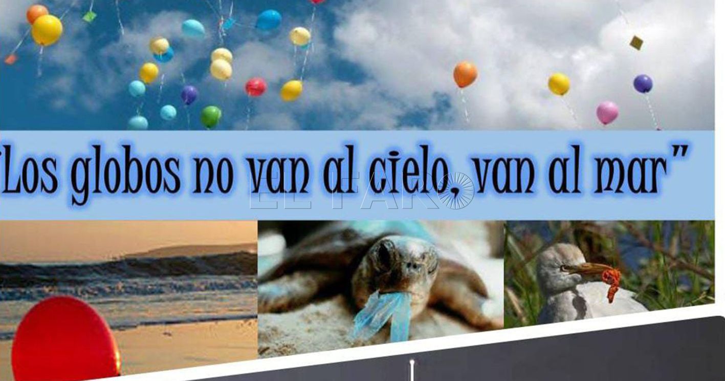 Los globos no van ... recorte Guelaya critica la suelta de 526 globos el Día de Melilla