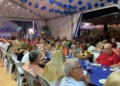 WhatsApp Image 2023 09 08 at 22.07.29 Seis asociaciones de Melilla celebraron este jueves una cena en la caseta de la A.V El Industrial
