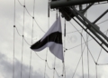 bandera fragata Las fragatas 'Canarias' y 'Reina Sofía' hacen acto de presencia en Melilla